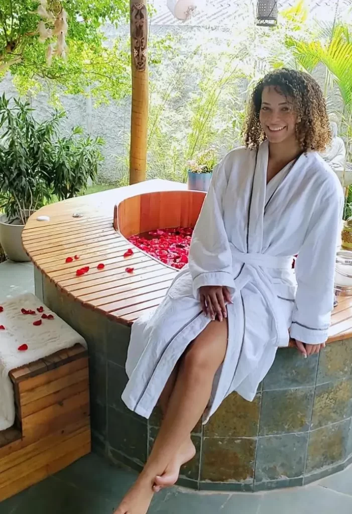Dia da Noiva Cristal Relaxando no spa em brasilia Dia da Noiva Cristal Relaxando no spa em brasilia